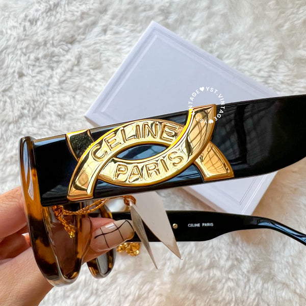 Vintage CELINE 1980s Sunglasses - Gradient Havana