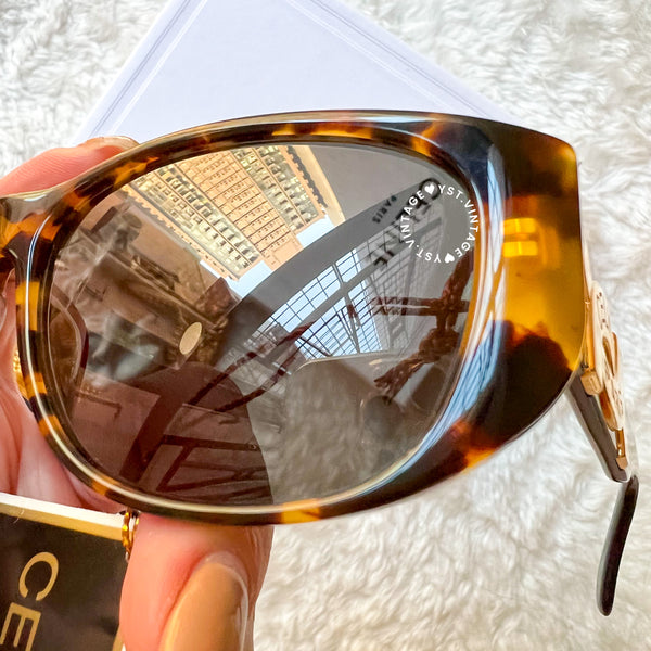 Vintage CELINE 1980s Sunglasses - Gradient Havana