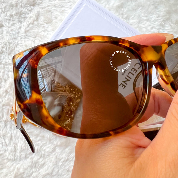 Vintage CELINE 1980s Sunglasses - Gradient Havana