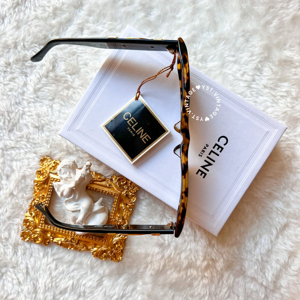 Vintage CELINE 1980s Sunglasses - Gradient Havana