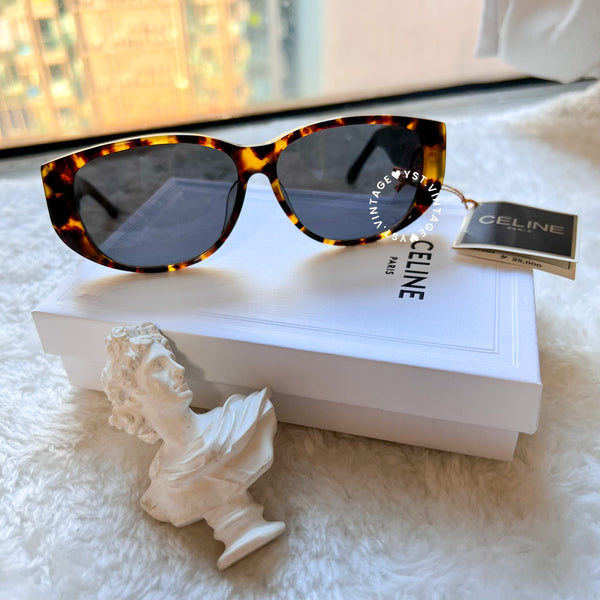 Vintage CELINE 1980s Sunglasses - Gradient Havana