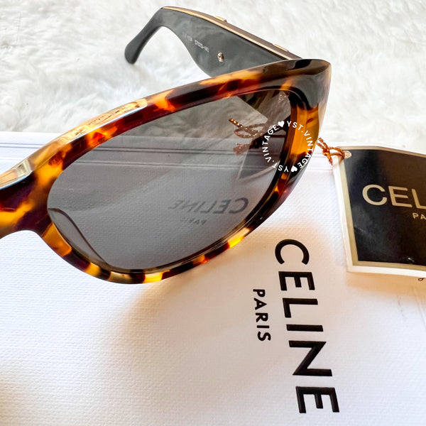 Vintage CELINE 1980s Sunglasses - Gradient Havana