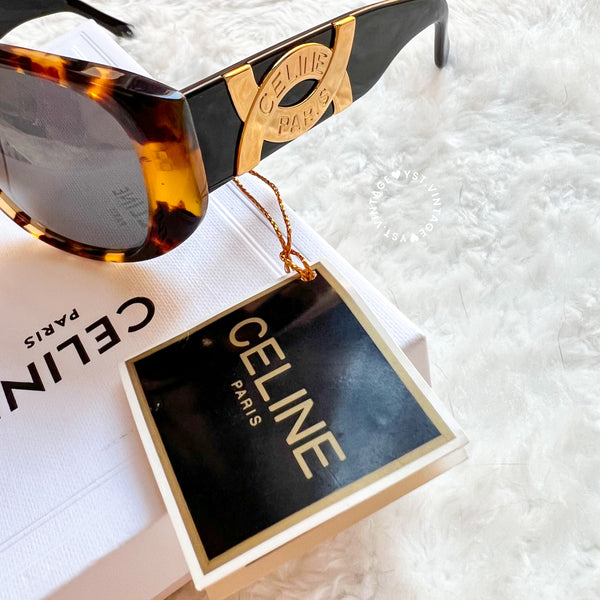 Vintage CELINE 1980s Sunglasses - Gradient Havana