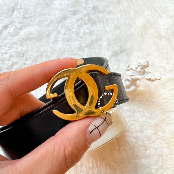 Vintage GUCCI Belt - Navy*Gold