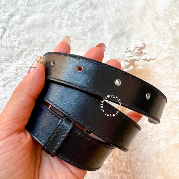 Vintage GUCCI Belt - Navy*Gold