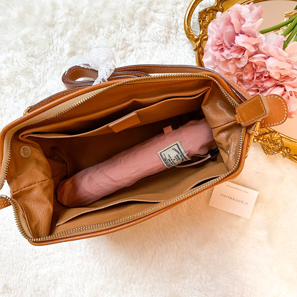 Vintage CELINE 2000 Macadam Makeup Bag - Milk Tea 005