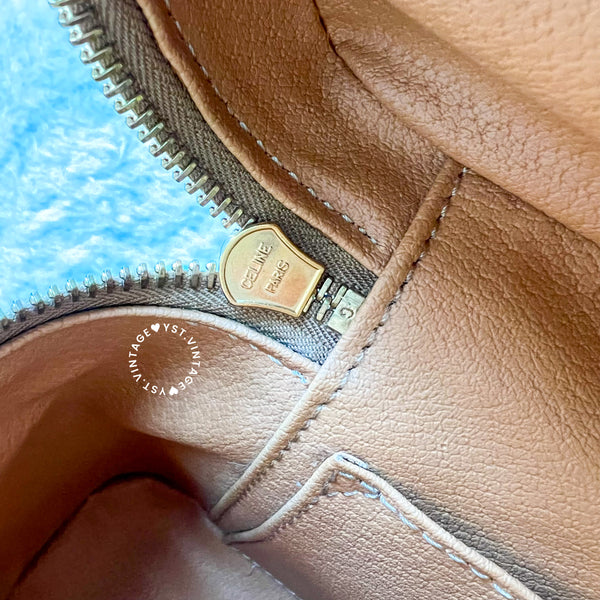 Vintage CELINE Macadam Vanity Bag With Donut Hardware - Brown