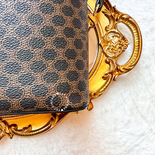 Vintage CELINE Macadam Vanity Bag 016 MC98/1 - Black