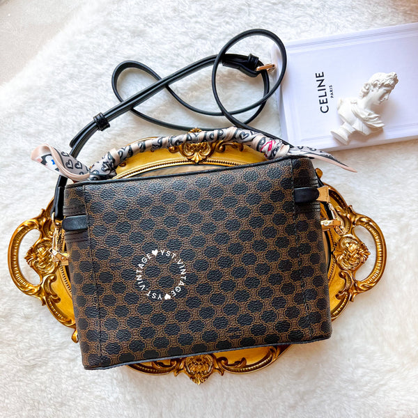 Vintage CELINE Macadam Vanity Bag 016 MC98/1 - Black