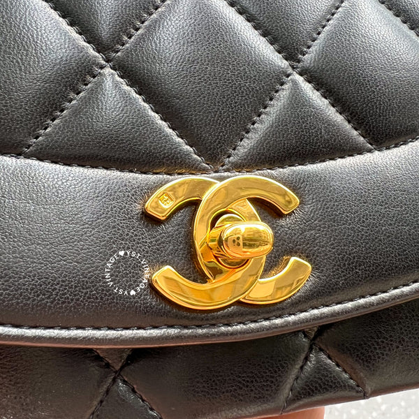 Vintage CHANEL Diana Small Flap Bag - Black 005 (Code: 057800)