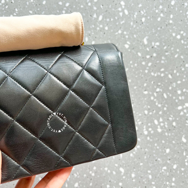 Vintage CHANEL Diana Small Flap Bag - Black 005 (Code: 057800)