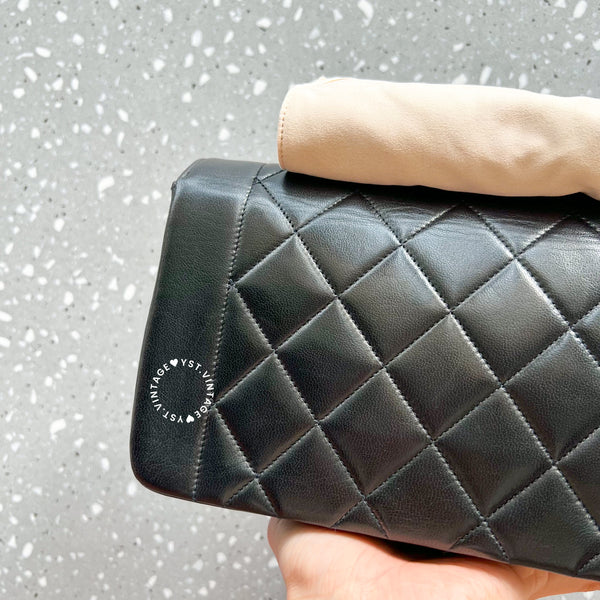 Vintage CHANEL Diana Small Flap Bag - Black 005 (Code: 057800)