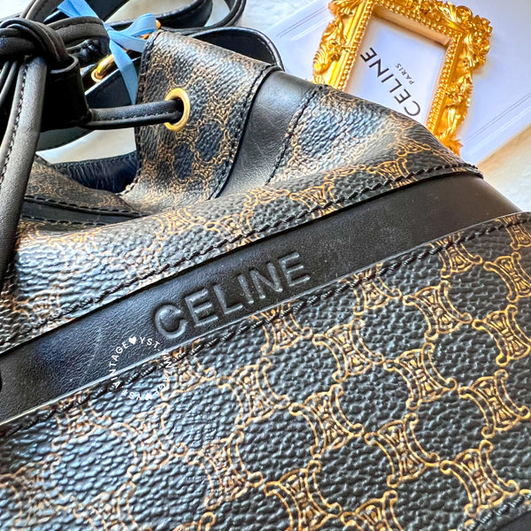 Vintage CELINE Macadam Bucket Bag 003 - Black