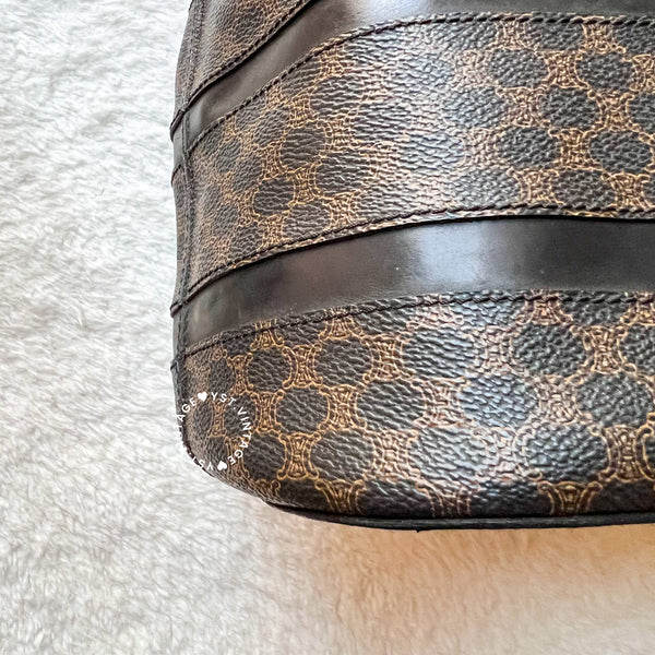 Vintage CELINE Macadam Bucket Bag 003 - Black