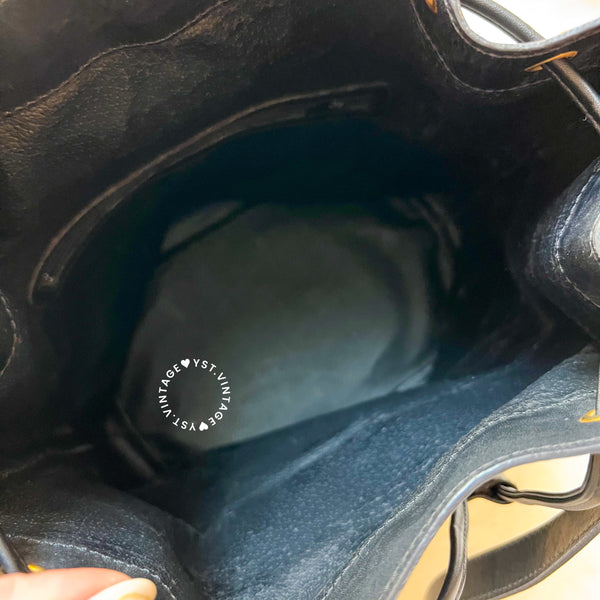 Vintage CELINE Macadam Bucket Bag 003 - Black