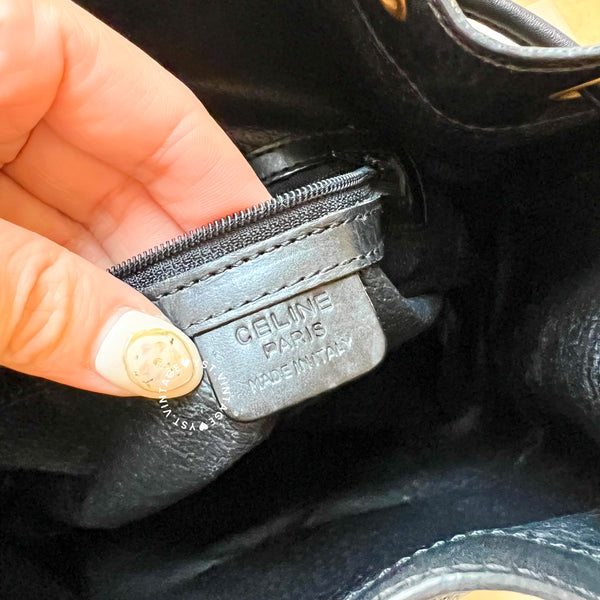 Vintage CELINE Macadam Bucket Bag 003 - Black