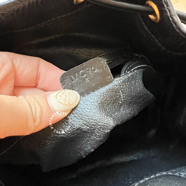 Vintage CELINE Macadam Bucket Bag 003 - Black