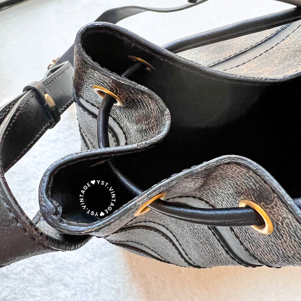 Vintage CELINE Macadam Bucket Bag 003 - Black