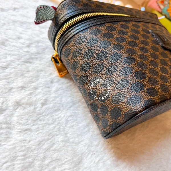 Vintage CELINE Macadam Vanity Bag 015 MC97 - Black