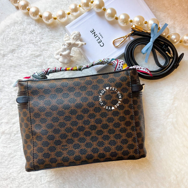 Vintage CELINE Macadam Vanity Bag 015 MC97 - Black