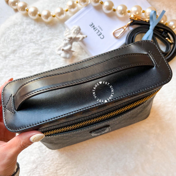 Vintage CELINE Macadam Vanity Bag 015 MC97 - Black