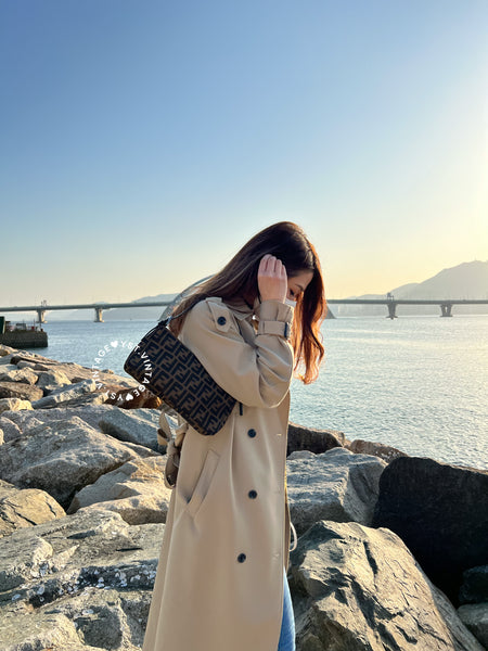 Vintage Fendi Zucca Shoulder Bag