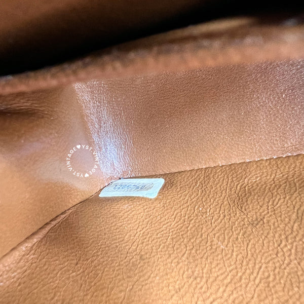 Vintage Chanel 19cm Mini Flap Turn-Lock Bag - Brown 003