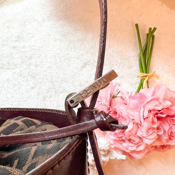Vintage Fendi Zucca Bucket Bag