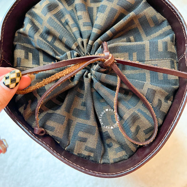 Vintage Fendi Zucca Bucket Bag