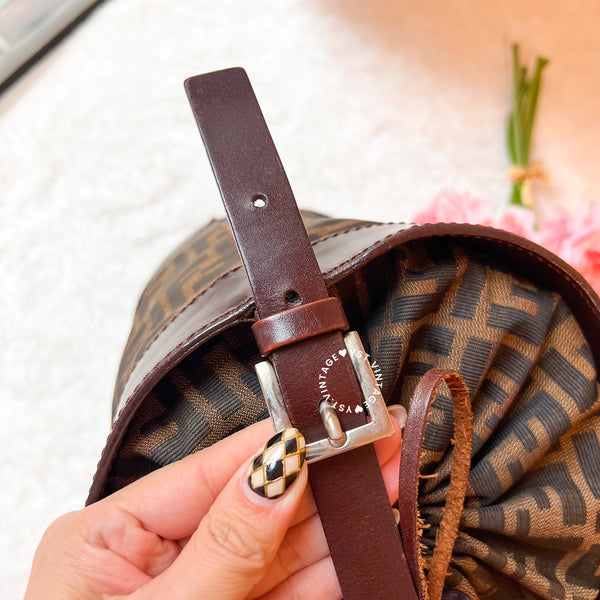 Vintage Fendi Zucca Bucket Bag
