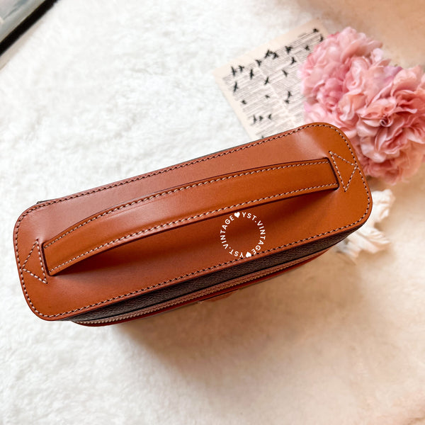 Vintage CELINE Macadam Vanity Bag 027- Brown