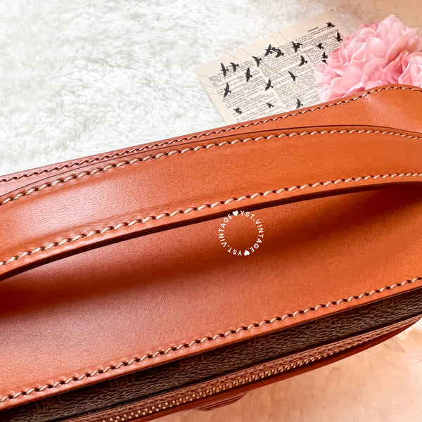 Vintage CELINE Macadam Vanity Bag 027- Brown