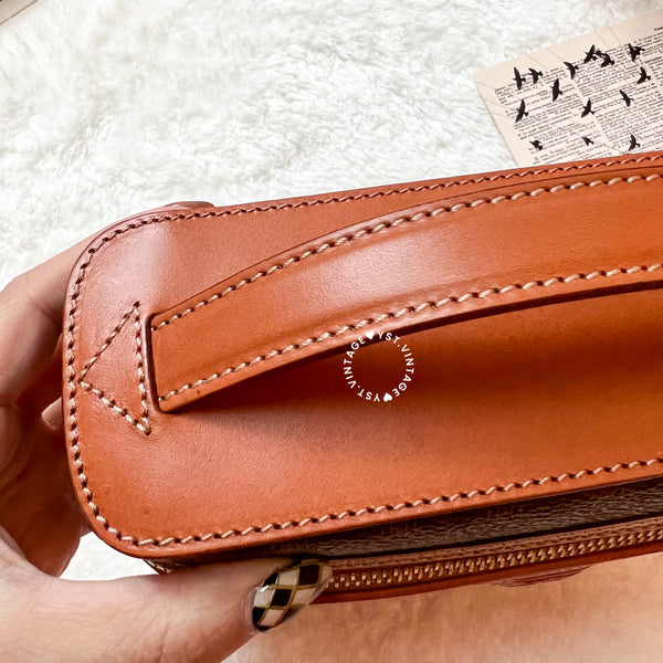 Vintage CELINE Macadam Vanity Bag 027- Brown