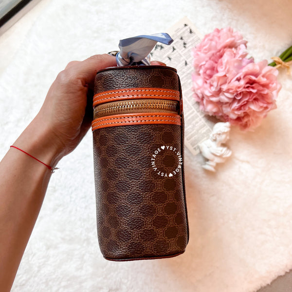 Vintage CELINE Macadam Vanity Bag 027- Brown