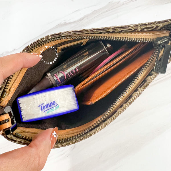 Vintage Fendi Zucca Mini Shoulder Bag - Milk Tea
