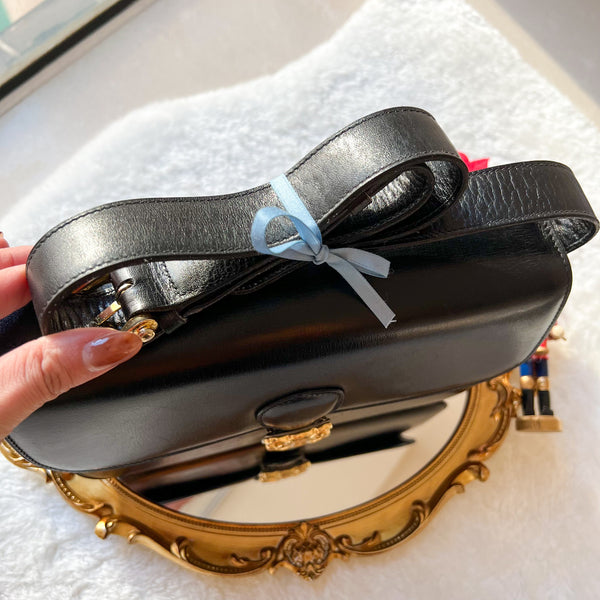 Vintage CELINE Triomphe Box Bag - Black