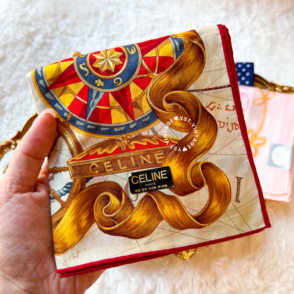 Vintage CELINE & Dior Scarfs/ Handkerchiefs