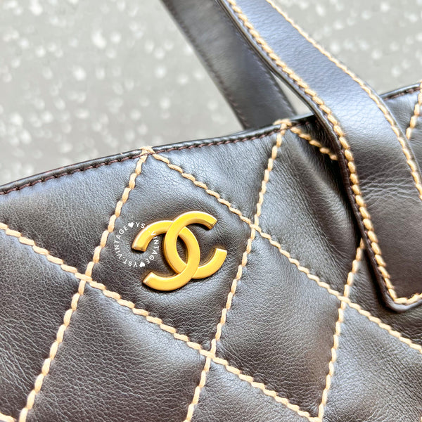 Vintage Chanel Vivian Tote Bag - Mocha Brown