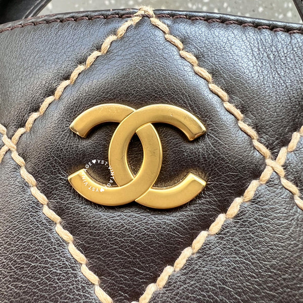 Vintage Chanel Vivian Tote Bag - Mocha Brown