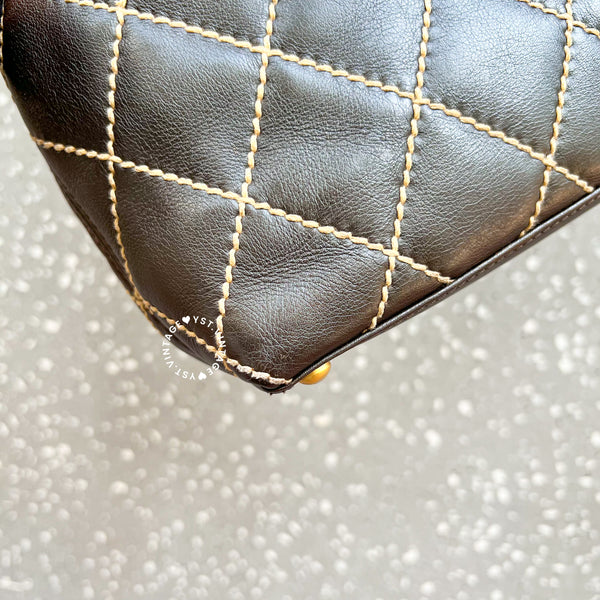 Vintage Chanel Vivian Tote Bag - Mocha Brown