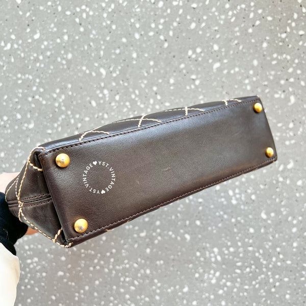 Vintage Chanel Vivian Tote Bag - Mocha Brown