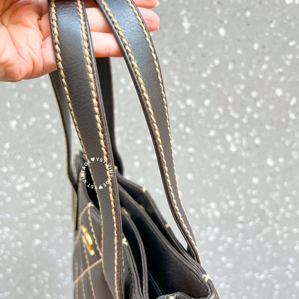 Vintage Chanel Vivian Tote Bag - Mocha Brown