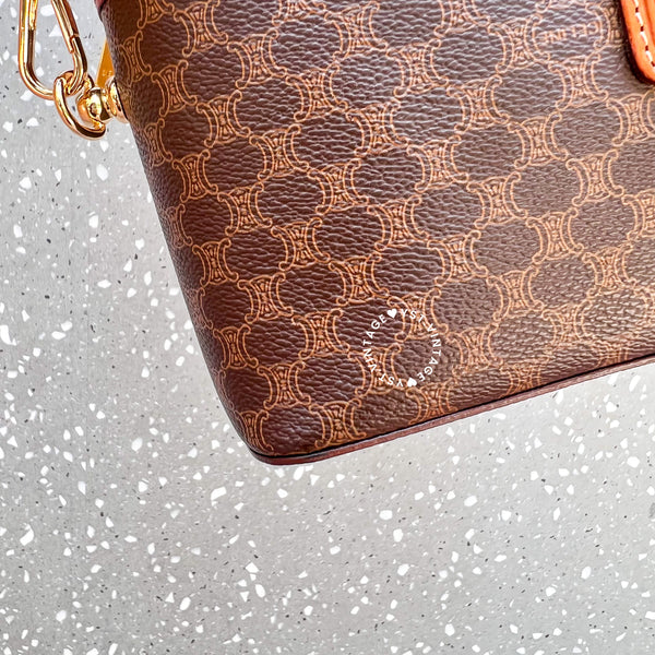 Vintage CELINE Macadam Vanity Bag 024 - Brown (Code: 045400)