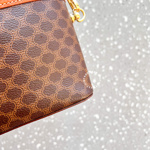 Vintage CELINE Macadam Vanity Bag 024 - Brown (Code: 045400)