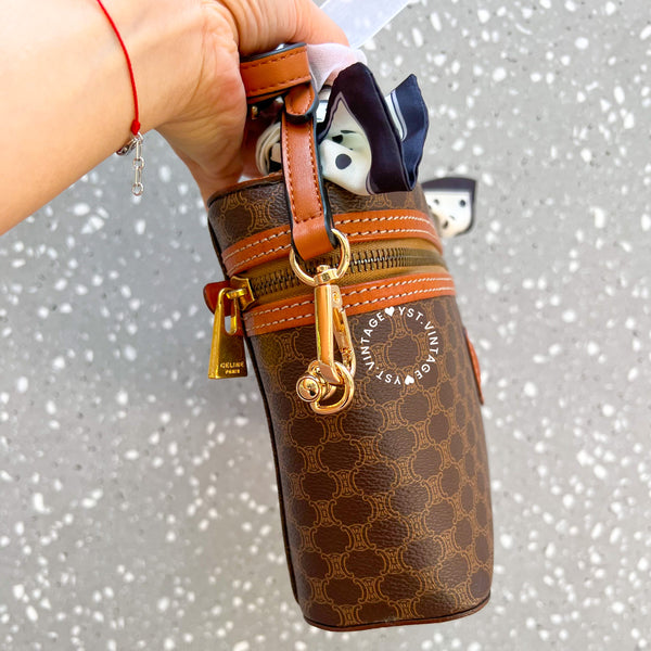 Vintage CELINE Macadam Vanity Bag 024 - Brown (Code: 045400)