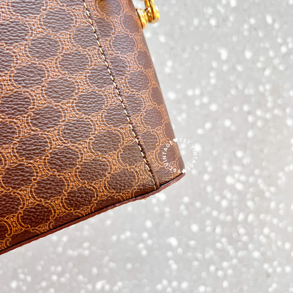 Vintage CELINE Macadam Vanity Bag 024 - Brown (Code: 045400)