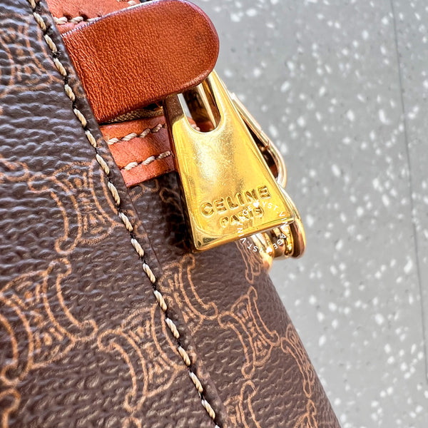 Vintage CELINE Macadam Vanity Bag 024 - Brown (Code: 045400)