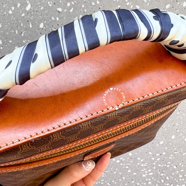 Vintage CELINE Macadam Vanity Bag 024 - Brown (Code: 045400)