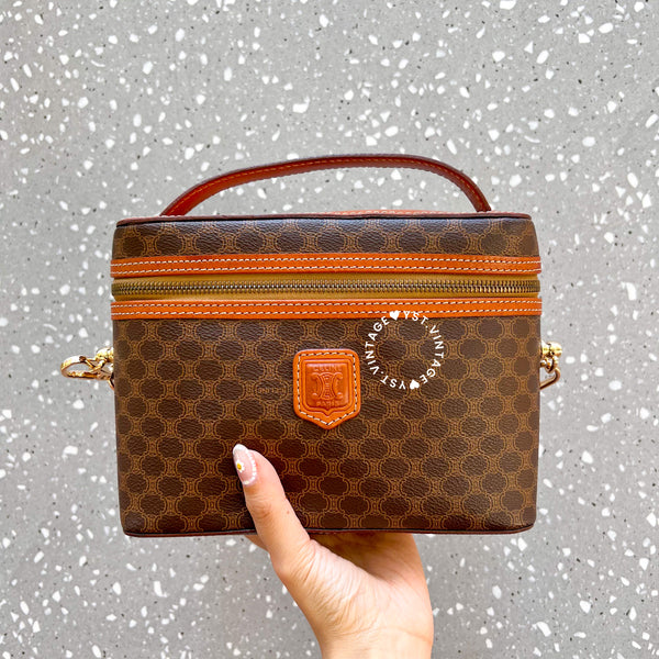 Vintage CELINE Macadam Vanity Bag 024 - Brown (Code: 045400)