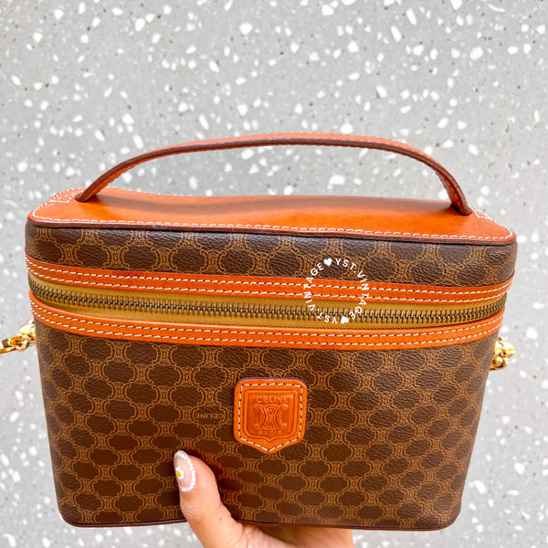 Vintage CELINE Macadam Vanity Bag 024 - Brown (Code: 045400)